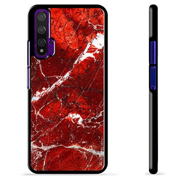 Huawei Nova 5T Zaštitna Maska - Crveni Mermer