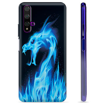 Huawei Nova 5T TPU Maska - Plavi Vatreni Zmaj