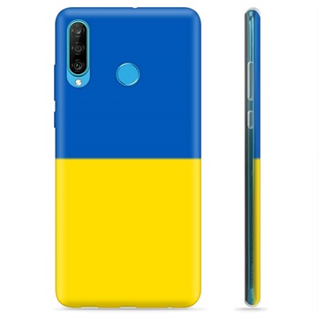 Huawei P30 Lite TPU Maska - Žuto i svetlo plavo