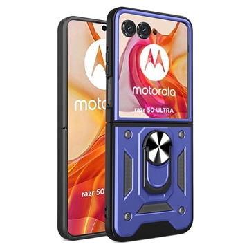 Motorola Razr 50 Ultra Hibridna Maska sa Prstenom - Plava