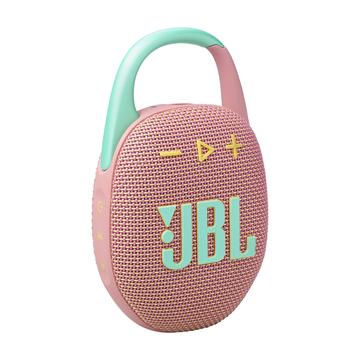 JBL Clip 5 Waterproof Bluetooth Speaker - Pink / Cyan