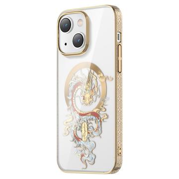 Kingxbar Myth Series iPhone 14 Plus Maska - Golden Dragon