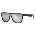 KY03 Smart Glasses Polarized Lenses Bluetooth Eyewear Call with Built-in Mic Speakers - Silver