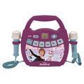 Lexibook Frozen II Luminous Karaoke Digital Player with 2 Microphones