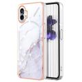 Marble Pattern Galvanizirana IMD Futrola za Nothing Phone (1) TPU