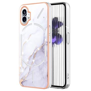 Marble Pattern Galvanizirana IMD Futrola za Nothing Phone (1) TPU