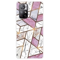 Xiaomi Redmi Note 11 Pro/Note 11 Pro 5G Marble Pattern IMD Futrola TPU - Bela / Roze