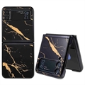 Marble Pattern Samsung Galaxy Z Flip4 Maska - Crna