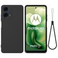 Motorola Moto G04/G24 Maska od Tečnog Silikona - Crna