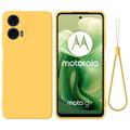 Motorola Moto G04/G24 Maska od Tečnog Silikona - Žuta