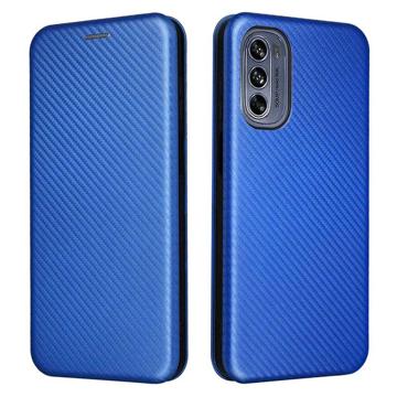 Motorola Moto G62 5G Flip Futrola - Carbon Fiber - Plava