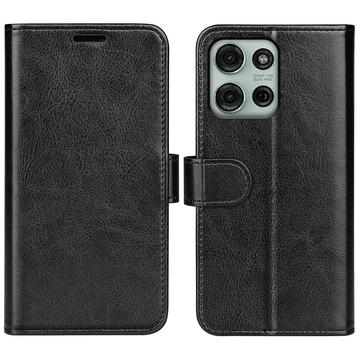 Motorola Moto G75 Wallet Case Magnetic Closure - Black