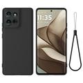 Motorola Moto G75 Liquid Silicone Case with Hand Strap