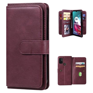 Multi-Card Slot Motorola Moto G10/Moto G30 Futrola-Novčanik - Bordo