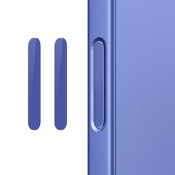 Northjo Camera Control Button Tempered Glass Protector for iPhone 16 Pro/16 Pro Max/16/16 Plus - 2 Pcs. - Blue