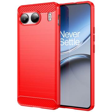 OnePlus Nord 4 Brušena TPU Zaštitna Maska - Ugljenično Vlakno