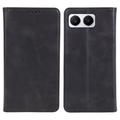 OnePlus Nord 4 Wallet Case with Magnetic Closure - Calf Texture - Black