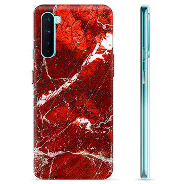 OnePlus Nord TPU Maska - Crveni Mermer