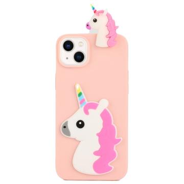 3D Cartoon iPhone 14 Plus TPU Maska - Jednorog