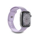 Apple Watch Series Ultra 2/Ultra/10/9/8/SE (2022)/7/SE/6/5/4/3/2/1 Puro Icon Silicone Band - 49mm/46mm/45mm/44mm/42mm - Lavender