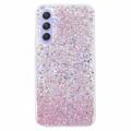 Samsung Galaxy A35 Glitter Flakes TPU Maska - Roze