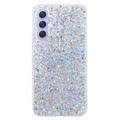 Samsung Galaxy A35 Glitter Flakes TPU Maska - Srebrna