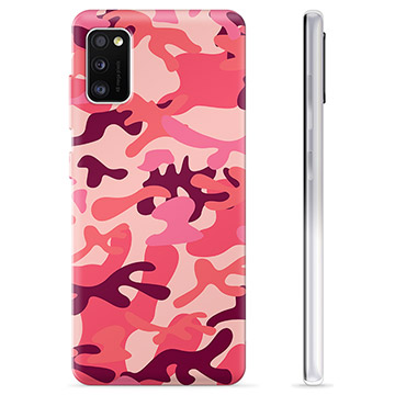 Samsung Galaxy A41 TPU Maska - Pink Kamuflaža