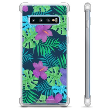 Samsung Galaxy S10+ Hibridna Maska - Tropski Cvet