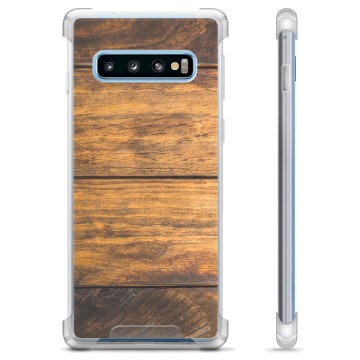 Samsung Galaxy S10+ Hibridna Maska - Drvo