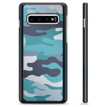 Samsung Galaxy S10 Zaštitna Maska - Plava Kamuflaža