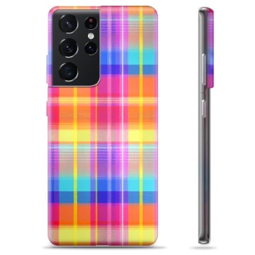 Samsung Galaxy S21 Ultra 5G TPU Maska - Flanel Košulja