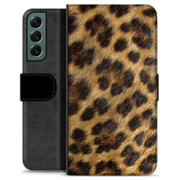 Samsung Galaxy S22+ 5G Premijum Futrola-Novčanik - Leopard