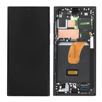 Samsung Galaxy S23 Ultra 5G Prednja Maska i LCD Displej GH82-30466A (Otvoreno pakovanje - Bulk Zadovoljavajuće Stanje) - Crni