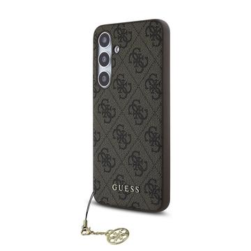 Samsung Galaxy S24 FE Guess 4G Charms Collection Hibridna Maska - Braon