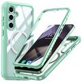 Samsung Galaxy S24 FE Magnetic Case with Tempered Glass Screen Protector - MagSafe Compatible - Green