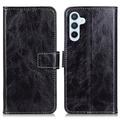 Samsung Galaxy S24 FE Wallet Case Magnetic Closure - Black