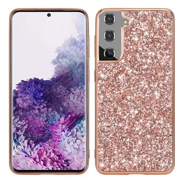 Samsung Galaxy S24 Glitter Series Hibridna Maska - Zlatnoroze