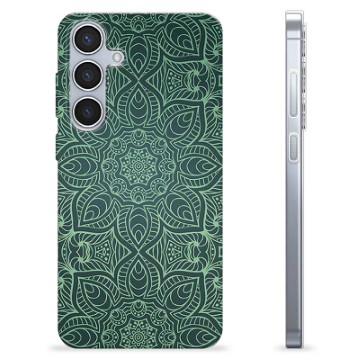 Samsung Galaxy S24+ TPU Maska - Zelena Mandala