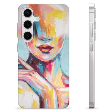 Samsung Galaxy S24 TPU Maska - Apstraktni Portret