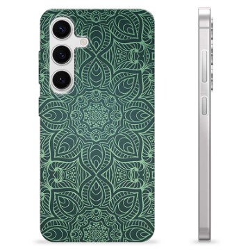 Samsung Galaxy S24 TPU Maska - Zelena Mandala