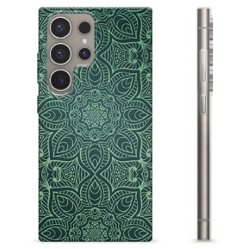 Samsung Galaxy S24 Ultra TPU Maska - Zelena Mandala