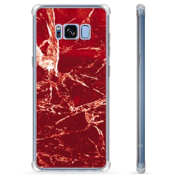 Samsung Galaxy S8 Hibridna Maska - Crveni Mermer