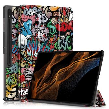 Samsung Galaxy Tab S9 Ultra Tri-Fold Serija Smart Zaštitna Futrola - Grafiti