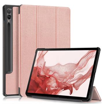 Samsung Galaxy Tab S9+ Tri-Fold Serija Smart Zaštitna Futrola - Zlatnoroze