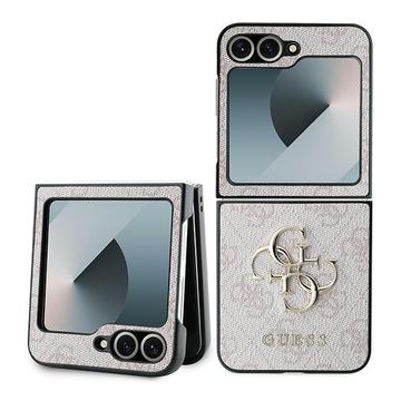 Samsung Galaxy Z Flip6 Guess 4G Big Metal Logo Hibridna Maska - Roze