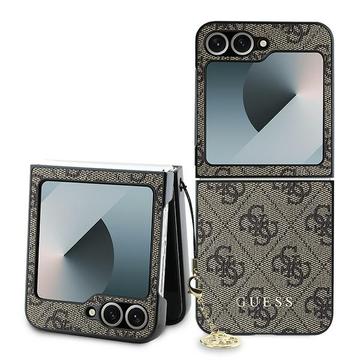 Samsung Galaxy Z Flip6 Guess 4G Charms Collection Hibridna Maska - Braon