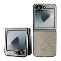 Samsung Galaxy Z Flip6 Guess Glitter Flakes Metal Logo Hibridna Maska - Zlatna