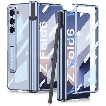 Samsung Galaxy Z Fold6 GKK Pencil Slot Magnetic Hybrid Case - Blue