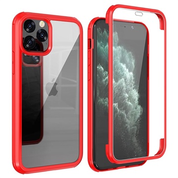 Shine&Protect 360 iPhone 11 Pro Hibridna Maska - Crvena / Providna