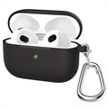 AirPods 3 Silikonska Maska sa Krabinjerom A060 - Crna